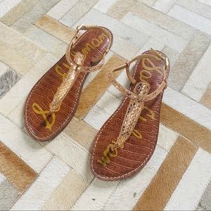 Sam Edelman rose gold sandals size 8.5